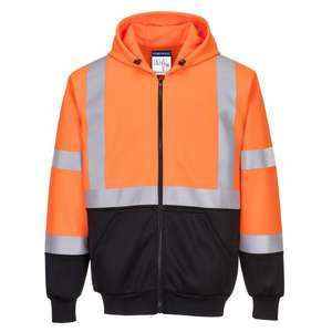 PORTWEST - B315OBRL Sudadera con cremallera naranja/negra bicolor de alta visibilidad-EAN 5036108358601 WORKWEAR - Product Image 1