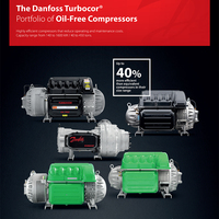 Compresor de Levitación Magnética Danfoss TURBOCOR TTS300, TTS350, TTS400, TTS450, TTS700, Modelo TTS350HHH2S020X0XXS para Sistemas HVAC
