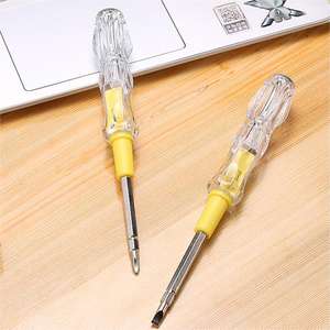 Оптовая Продажа с фабрики 198 # большая двухстороная стальная пробная ручка двойного назначения электрическая крестовая отвертка с функцией напряжения - Product Image 2