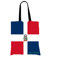 Sac en toile avec drapeau de la Dominique, sac de courses réutilisable, léger, pour les courses, les voyages, la plage, le travail, cadeau patriotique pour hommes et femmes