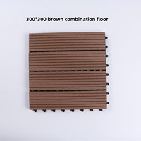 Épissage plancher de bois en plastique bon marché emboîtement WPC PE carreaux de terrasse balcon extérieur jardin terrasse épissage plastique bois
