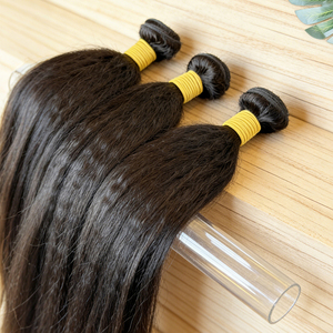 ผมตรงแบบหยิกธรรมชาติจากอินเดีย ขนาด 10"-36" มีสินค้าในสต็อก ผมมนุษย์แท้แบบดิบ ไม่ผ่านการแปรรูป ขายดี - Product Image 4