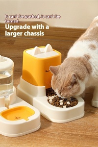 Dispenser air kucing dan anjing pola padat otomatis tempat makan air minum khusus mangkuk makanan dan tempat makan hewan peliharaan - Product Image 6