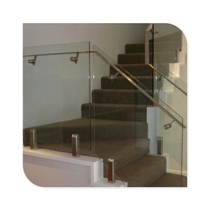Balustrades en verre en acier inoxydable modernes, clôtures de <span class=keywords><strong>piscine</strong></span> sans cadre, adaptées aux balcons, aux escaliers, aux villas et aux hôtels - Product Image 2