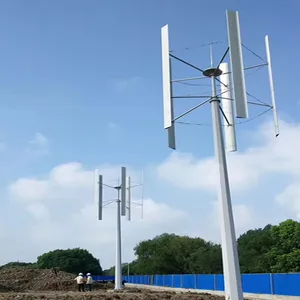 5KW घर उपयोग के लिए ऊर्ध्वाधर अक्ष पवन टरबाइन जनरेटर कीमत पर ग्रिड बिजली व्यवस्था