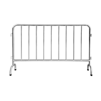 Vente directe usine – Barrière temporaire de contrôle des foules de 6 pieds, barrières piétonnières galvanisées, barricade française, modélisation 3D, durable