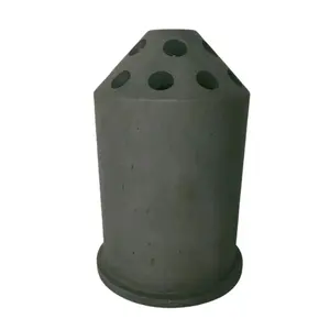 SiSiC Silicon Carbide SIC Ceramic Burner Tube / Burner Nozzle Alumina Ceramic Tube For Direct Firing