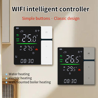 Termostat Pemanas Listrik Tuya WiFi 16A NTC ±1 ° C Pengontrol Jarak Jauh APP yang Dapat Diprogram 7 Hari dengan Perlindungan Anti Beku