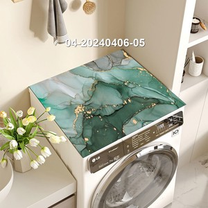 Résistant à la <span class=keywords><strong>chaleur</strong></span> 1pc poêle protecteur tapis rustique décor à la maison motif caoutchouc poêle couverture pour électrique verre poêle laveuse sécheuse - Product Image 1