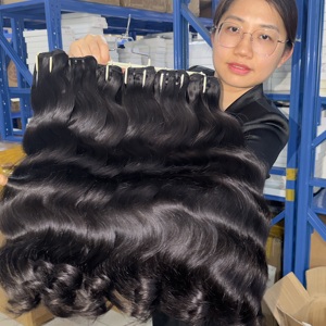 Cabello Super Double Drawn con Precio de Fábrica, Paquetes de Cabello Liso <span class=keywords><strong>Extra</strong></span> Doble, Cabello Virgen Vietnamita 100% - Product Image 1