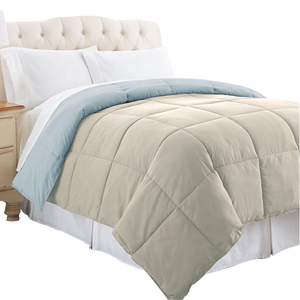Oeko chần Polyester đảo ngược sợi nhỏ Duvet/<span class=keywords><strong>Comforter</strong></span> in mô hình bán buôn giá rẻ nhà dệt cho khách sạn phòng ngủ sử dụng - Product Image 1