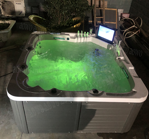 Vasca Idromassaggio ETL 110V 220V per Esterni, Giardino, Spa, <span class=keywords><strong>Jacuzzi</strong></span> per 5 Persone, in Acciaio Inox con <span class=keywords><strong>8</strong></span> Fontane - Product Image 5