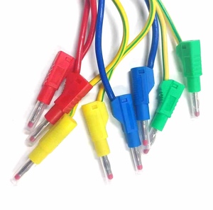 4mm stapelbare bananenconnector voedingskabel 1mm² flexibele draad bananenplug jumperkabel testkabel voor laboratorium - Product Image 1