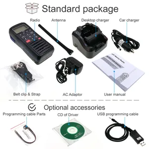 Radio marine portable RS-38M récente avec récepteur de canaux météo, <span class=keywords><strong>GPS</strong></span>, DSC, <span class=keywords><strong>MOB</strong></span>, 5W, double/triple surveillance, étanche, talkie-walkie - Product Image 5