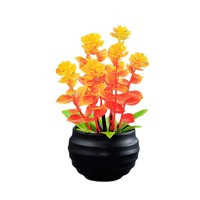 Mini-plante artificielle en plastique d'eucalyptus transfrontalier, ornement floral pour la décoration de la maison, du salon et du bureau
