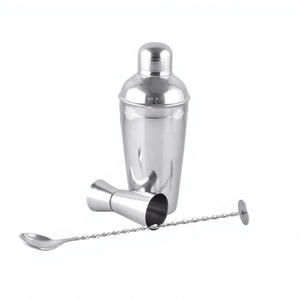 Cocktail Shaker Bar Cadeau Outil Premium Mixologie Barman Kit Set Prix De Gros En Acier Inoxydable Bar Outil 3PC SET - Product Image 1