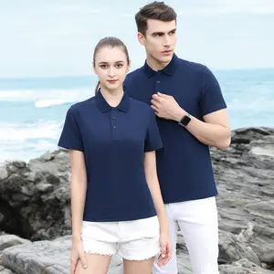 Algodão personalizado T Shirt Algodão Camisa Polo Masculina Bordado Logotipo Fitness Wear Polo Golf T-shirts Custom Golf Mens Fashion Shirts