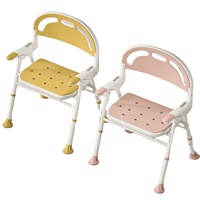 Chaise de douche propre en aluminium chaise de douche mobile réglable pour handicapés