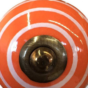 HMS confezione 8 bronzo bianco e arancione 1.5 \ "X 1.5 \" manopole per mobili maniglie e manopole