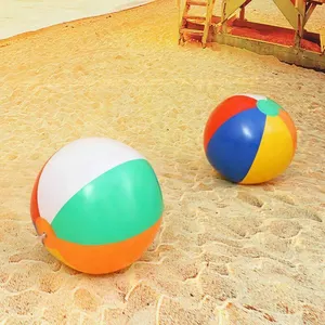 Bán Buôn Bóng Bãi Biển Biểu Tượng Tùy Chỉnh Khuyến Mại Bóng Bãi Biển PVC Inflatable Tùy Chỉnh Unisex Đồ Chơi Bơm Hơi Bóng Nhựa