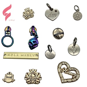 <span class=keywords><strong>Pendentif</strong></span> personnalisé haut de gamme avec logo de petite marque gravé, breloque en métal sur mesure, étiquettes de bijoux gravées avec logo de marque pour bijoux - Product Image 5