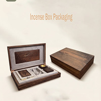 Coffret Cadeau Diffuseur d'Arômes en Velours Violet, Coffret Organisateur de Bâtonnets d'Encens en Bois de Luxe, Boîte d'Emballage pour Huiles Parfumées