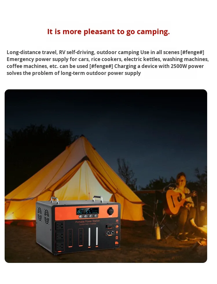 Whole Sale 1500W Portable Power Station Large Capacity LiFePO4 Solar Panel Jump Starter Outdoor Mobile Camping Charge Car · image 5