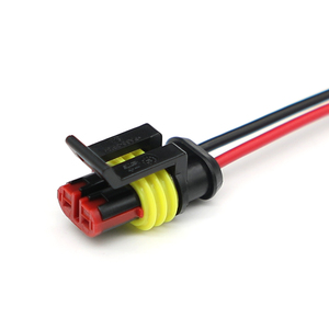 Amp <span class=keywords><strong>Superseal</strong></span> 1.5Mm Loạt Ô Tô Không Thấm Nước Khai Thác Kết Nối 282080-1 2 Pin Nhựa USB Thiết Bị Đầu Cuối Cho Nam/Nữ - Product Image 1