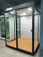 Un pod de bureau en verre trempé pour la maison, une chambre modulaire insonorisante et une cabine de fumée