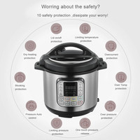 Autocuiseur électrique multifonction UL ETL 6L Smart Rice Cooker Soup Maker avec isolation automatique