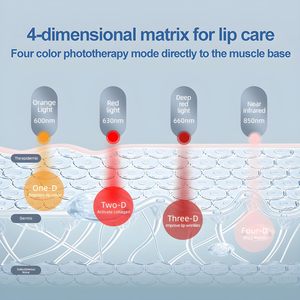 ชุดเครื่องมือฟอกสีฟันแบบพกพาหลอด LED คอลลาเจนแบบมีไฟอินฟาเรดอุปกรณ์ป้องกันริมฝีปากแบบเต็มอุปกรณ์แต่งหน้า - Product Image 5