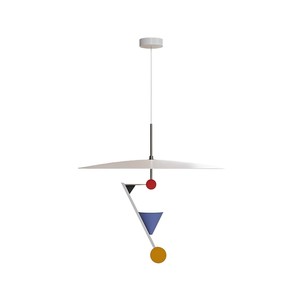 Vintage UFO Chandelier Memphis Retro Colorful Round <b>LED</b> Pendant <b>Light</b> For Home Study <b>Bar</b> - Product Image 5