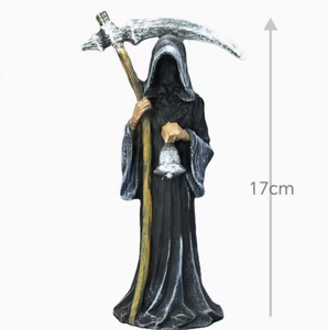 Regalos Festivos, Adorno de Resina de la Parca, Estatua de la Santa Muerte, Esculturas de Santa Muerte, Modelo Pintado a Mano, Moldes Artísticos de Resina - Product Image 3