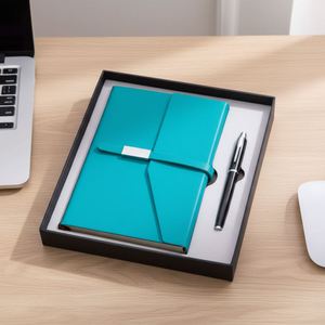 Nouvel ensemble cadeau stylo et carnet d'affaires personnalisé, ensemble carnet et stylo A5 avec couverture en cuir PU, coffret cadeau avec boîte - Product Image 4