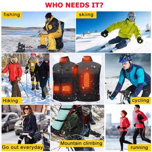 Chaleco Térmico Inteligente Unisex 2025, Chaqueta sin Mangas con Cuello Alto, Abrigo Calefactable Informal de Invierno para Hombre y Mujer - Product Image 4