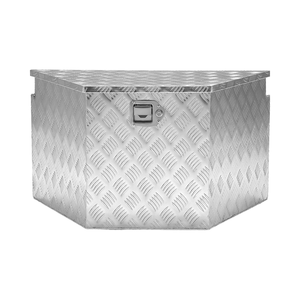 Boîte à outils en <span class=keywords><strong>aluminium</strong></span> Boîte de rangement verrouillable pour lit de camion Boîte à languette de <span class=keywords><strong>remorque</strong></span> argentée ODM - Product Image 1