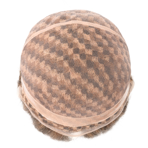 Maßgefertigtes Vollständig Handgeknüpftes Europäisches Haarsystem Gerades PU Mono Elastisches Netz 140% Damen Medizinische Perücke für Alopezie - Product Image 4