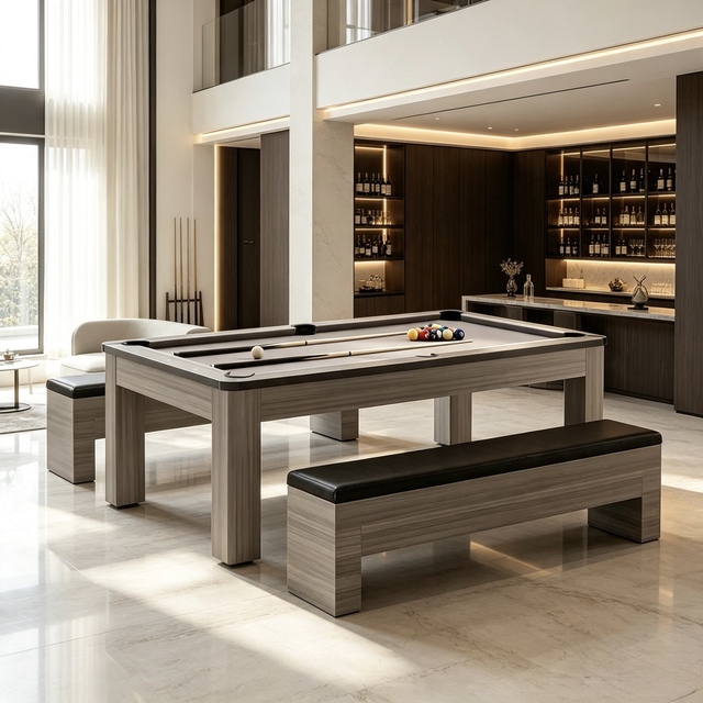 3 in 1 Multi Game Table Billiards Ping Pong Dining Table Household Multifunctional Entertainment Table High Grade for Home Villa