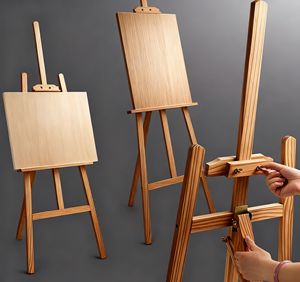 Tableau noir à suspendre encadré, tableau noir de <span class=keywords><strong>bureau</strong></span> double face magnétique, tableaux noirs en bois en forme de A pour affichage d'annonces - Product Image 2