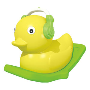 Высококлассная желтая утка в форме качалки, игрушка для балансировки, портативная пластиковая лошадка-качалка для детей - Product Image 1