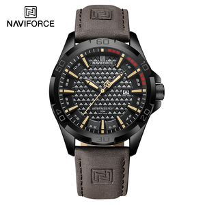 Relojes NAVIFORCE Originales de Moda para Hombre, Reloj de Pulsera de Cuero Resistente al Agua, Reloj de Cuarzo con <span class=keywords><strong>Calendario</strong></span>, Relogio Masculino 8023 - Product Image 3