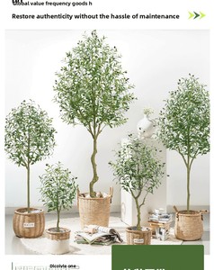 Arbre d'olivier artificiel 2026 <span class=keywords><strong>en</strong></span> <span class=keywords><strong>pot</strong></span>, ignifuge, résistant aux UV, <span class=keywords><strong>en</strong></span> plastique durable, toucher naturel, pour usage extérieur et intérieur, 180-240 cm - Product Image 4