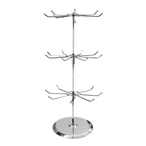 Espositore Cromato in Filo Metallico per Gioielli, Accessorio Premium per Vetrine di Negozi - Product Image 1