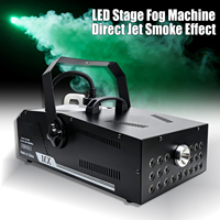 Machine à fumée de scène 1500W avec télécommande filaire et sans fil, machine à fumée haute puissance pour mariage, fête, DJ, club, événement