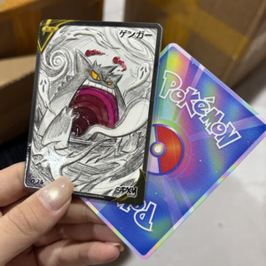 YQ Premium Pokemoned Fantasy Box Metal Card Relief 3D Collectible Fan Art Sealed Blind Boxes Rare TCG Trading Game Booster Box - Product Image 1