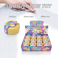 Jouet anti-stress en forme de boulette de pain vapeur douce et moelleuse, parfait pour soulager vos soucis en le pressant