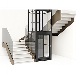 Ascenseur domestique certifié UL <span class=keywords><strong>pour</strong></span> personnes handicapées, 2 à 4 étages, design contemporain <span class=keywords><strong>pour</strong></span> villa et appartement - Product Image 4