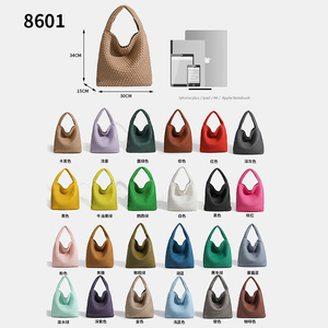 Bolso de Hombro de PU Tejido a Mano para Mujer, con Patrón a Rayas, Cierre, Modelos de <span class=keywords><strong>Moda</strong></span> Otoño Invierno 2025, Estilos Explosivos para Damas - Product Image 4