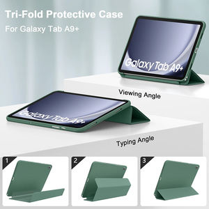 เค<span class=keywords><strong>ส</strong></span>แบบพับ<span class=keywords><strong>ส</strong></span>ามตอนสำหรับ <span class=keywords><strong>Samsung</strong></span> <span class=keywords><strong>Tab</strong></span> A9+ 11 นิ้ว 2023 และ <span class=keywords><strong>Galaxy</strong></span> A11+ 2025 เค<span class=keywords><strong>ส</strong></span>แท็บเล็ต PU นิ่มพร้อมช่องใ<span class=keywords><strong>ส</strong></span>่ปากกา ป้องกันรอบด้าน - Product Image 3