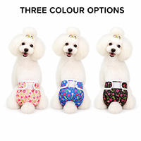 OKPET HERE Culottes absorbantes lavables et réutilisables pour chienne, avec taille ajustable, pour la période de chaleur, accessoires pour chien OEM ODM